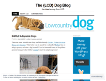 Tablet Screenshot of lowcountrydog.wordpress.com