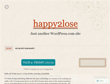 Tablet Screenshot of happy2lose.wordpress.com