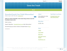 Tablet Screenshot of emasdantanah.wordpress.com