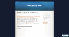 Desktop Screenshot of constancelewis.wordpress.com