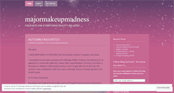 Desktop Screenshot of majormakeupmadness123.wordpress.com