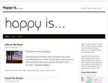 Tablet Screenshot of happydaize.wordpress.com
