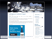 Tablet Screenshot of gettingthegig.wordpress.com