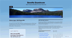 Desktop Screenshot of benefitsboardroom.wordpress.com