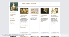 Desktop Screenshot of bestchosenlanguage.wordpress.com