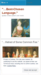 Mobile Screenshot of bestchosenlanguage.wordpress.com