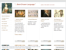 Tablet Screenshot of bestchosenlanguage.wordpress.com