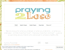 Tablet Screenshot of praying2lose.wordpress.com