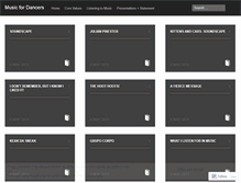 Tablet Screenshot of musicfordancers.wordpress.com