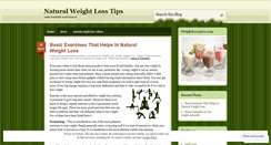 Desktop Screenshot of naturalweightlosssolution.wordpress.com