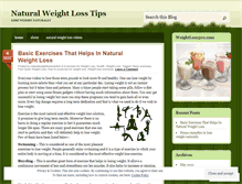 Tablet Screenshot of naturalweightlosssolution.wordpress.com