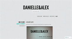 Desktop Screenshot of danielleandalex.wordpress.com