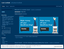 Tablet Screenshot of lovelombok.wordpress.com