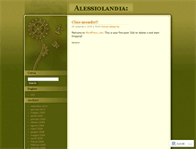 Tablet Screenshot of alessiolandia.wordpress.com