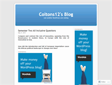 Tablet Screenshot of coltons12.wordpress.com