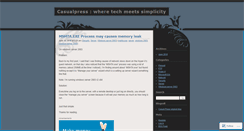 Desktop Screenshot of casualpress.wordpress.com