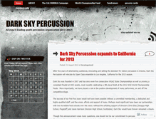 Tablet Screenshot of darkskypercussion.wordpress.com