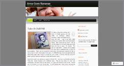 Desktop Screenshot of annagoesbananas.wordpress.com