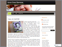 Tablet Screenshot of annagoesbananas.wordpress.com