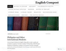 Tablet Screenshot of englishcompost.wordpress.com