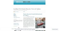 Desktop Screenshot of ecobike.wordpress.com