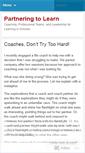 Mobile Screenshot of partneringtolearn.wordpress.com