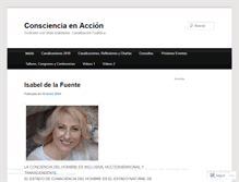 Tablet Screenshot of isabeldelafuente.wordpress.com