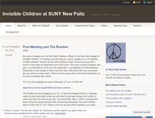 Tablet Screenshot of invisiblechildrennewpaltz.wordpress.com