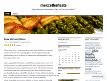 Tablet Screenshot of mexcellenteats.wordpress.com