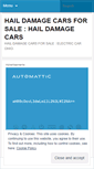 Mobile Screenshot of haildamagecarsforsalekdk.wordpress.com