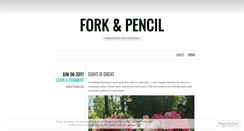 Desktop Screenshot of forkandpencil.wordpress.com