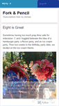 Mobile Screenshot of forkandpencil.wordpress.com