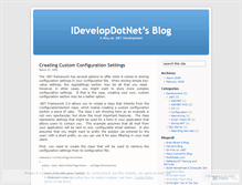 Tablet Screenshot of idevelopdotnet.wordpress.com