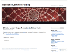 Tablet Screenshot of miscelaneousminister.wordpress.com