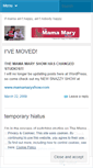 Mobile Screenshot of mamamaryblog.wordpress.com