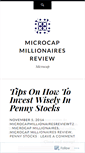 Mobile Screenshot of microcapmillionairesreviewblog.wordpress.com