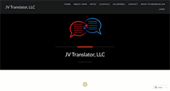 Desktop Screenshot of jvtranslator.wordpress.com