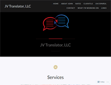 Tablet Screenshot of jvtranslator.wordpress.com