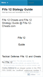 Mobile Screenshot of fifa12strategyguide.wordpress.com