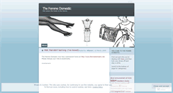 Desktop Screenshot of femmedomestic.wordpress.com