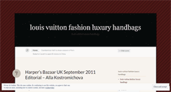 Desktop Screenshot of louisvuittonluxuryhandbags.wordpress.com