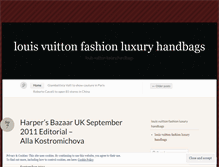 Tablet Screenshot of louisvuittonluxuryhandbags.wordpress.com