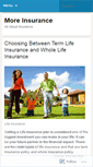 Mobile Screenshot of moreinsurance.wordpress.com