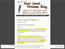 Tablet Screenshot of nextlevelfitnesspa.wordpress.com