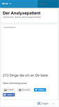 Mobile Screenshot of analysepatient.wordpress.com