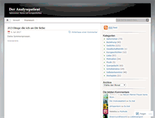 Tablet Screenshot of analysepatient.wordpress.com