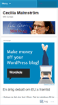 Mobile Screenshot of ceciliamalmstrom.wordpress.com