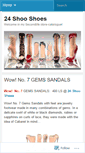 Mobile Screenshot of 24shooshoes.wordpress.com