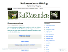 Tablet Screenshot of katkmeanders.wordpress.com