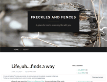 Tablet Screenshot of frecklesandfences.wordpress.com